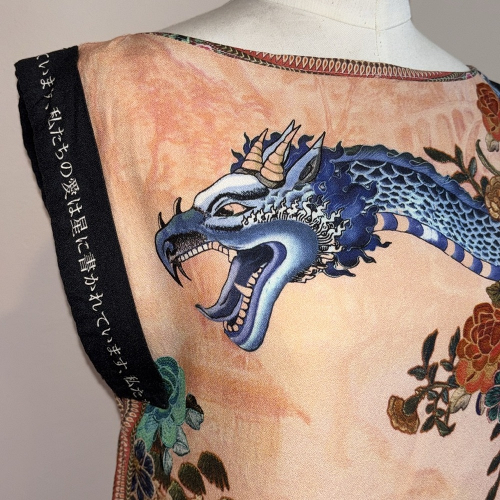 FARM Rio dress - Dragon of the Orient pullover Sheath dress - Picture 2 of 14